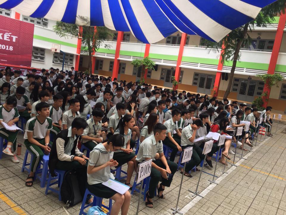hoc sinh khoi 12 thi thu thpt quoc gia - truong noi tru ban tru tri duc tphcm